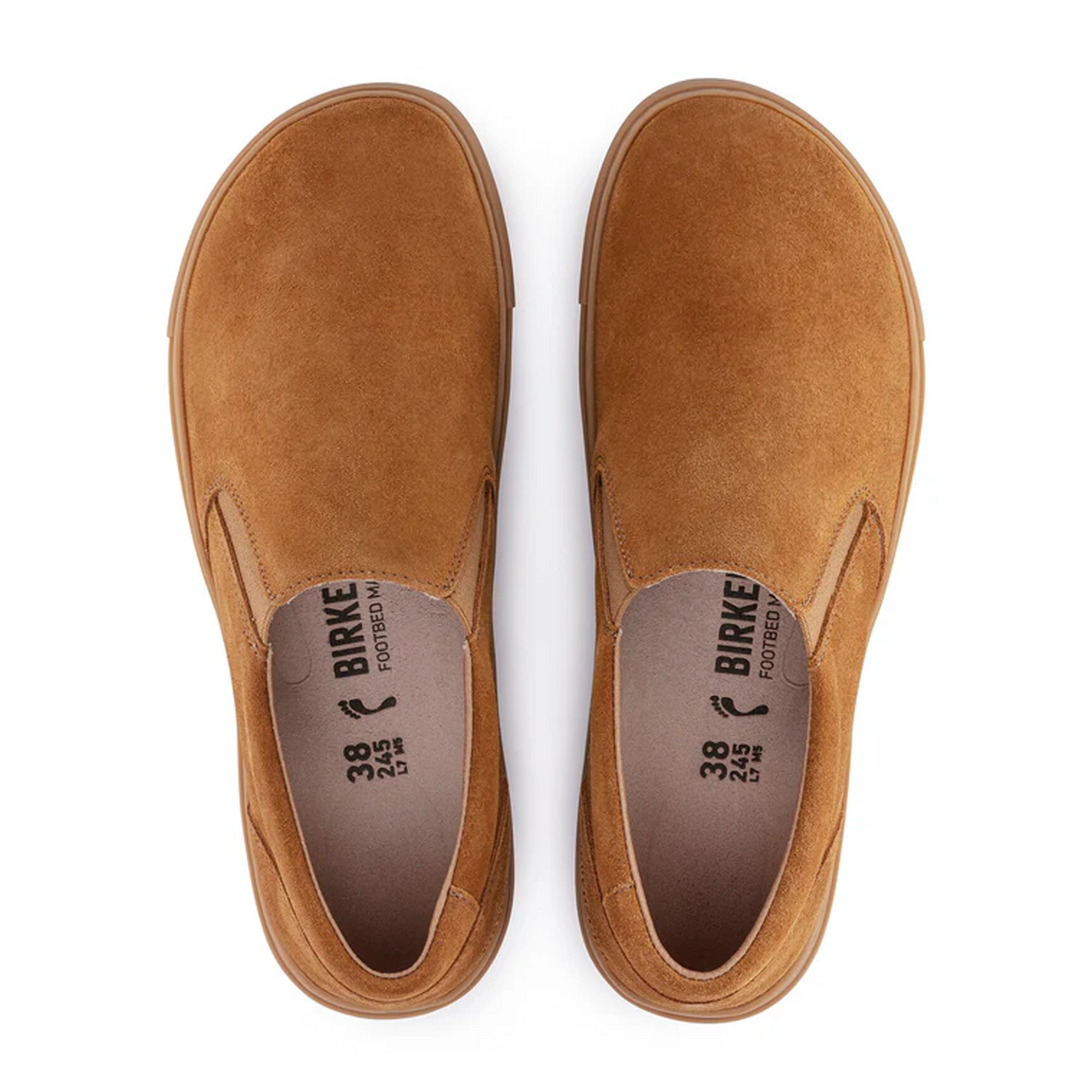 Birkenstock Oswego Narrow Slip On Sneaker (Women) - Mink Suede Dress-Casual - Slip Ons - The Heel Shoe Fitters