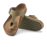 Birkenstock Gizeh Big Buckle Vegan Sandal (Women) - Faded Khaki Canvas Sandals - Thong - The Heel Shoe Fitters