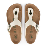 Birkenstock Gizeh Big Buckle Vegan Sandal (Women) - Eggshell Canvas Sandals - Thong - The Heel Shoe Fitters