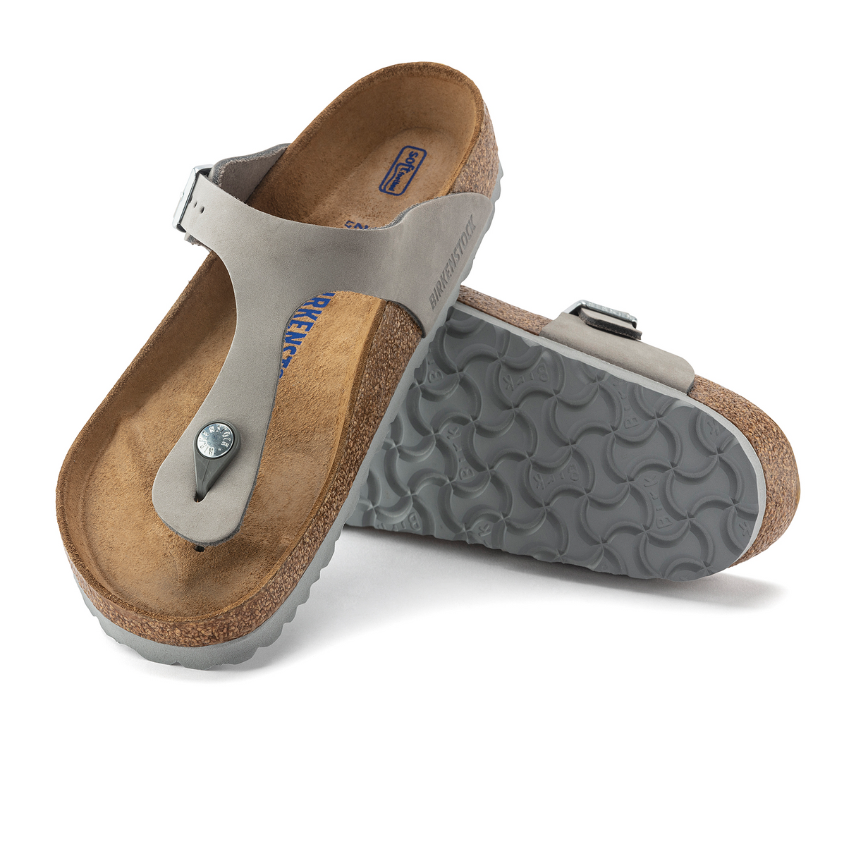 Birkenstock Gizeh Soft Footbed Thong Sandal (Women) - Dove Grey Sandals - Thong - The Heel Shoe Fitters