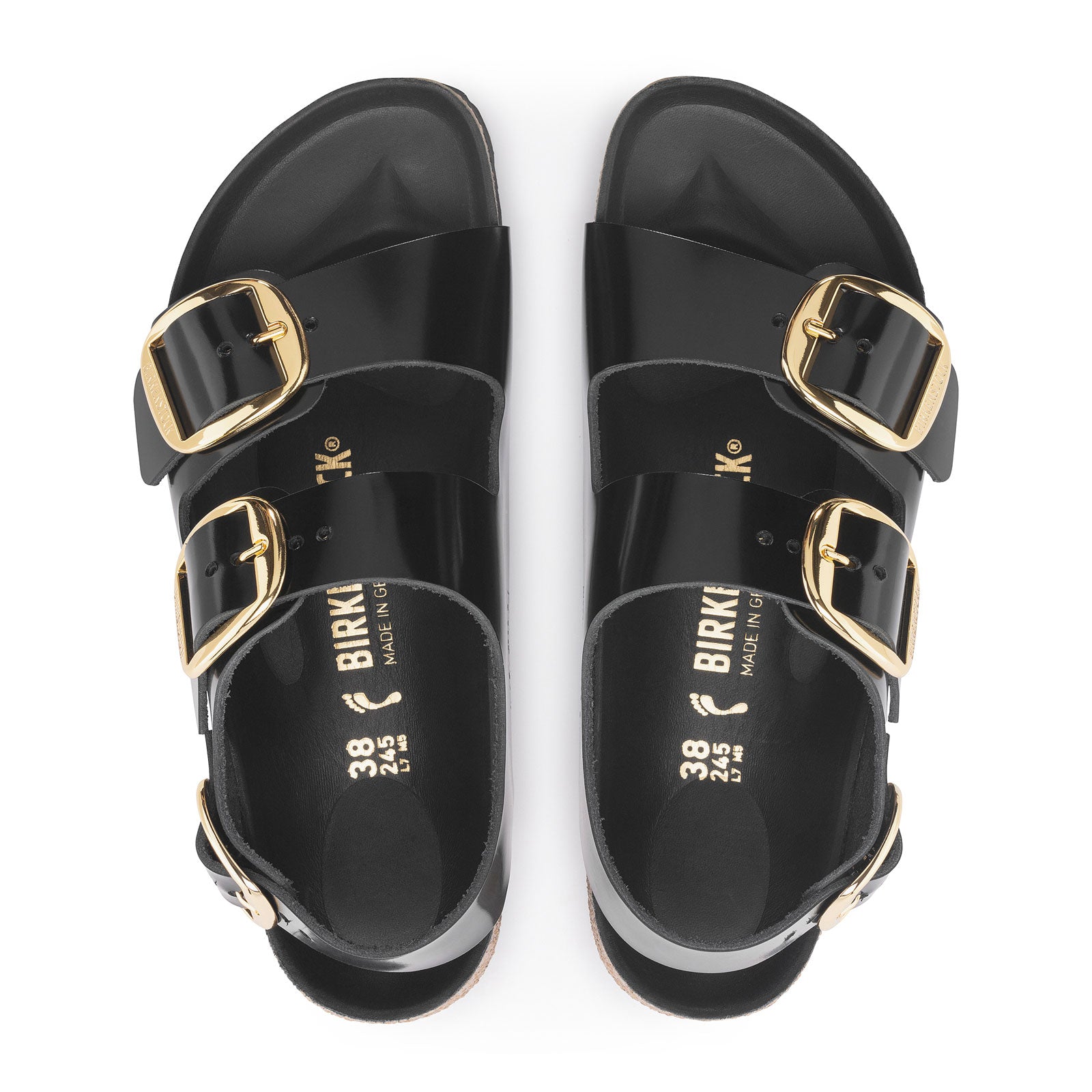 Black birkenstocks with backstrap sales