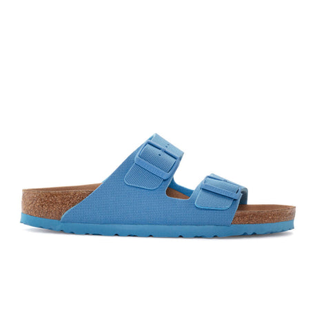 Birkenstock Arizona Vegan Slide Sandal (Women) - Sky Blue Microfiber Sandals - Slide - The Heel Shoe Fitters