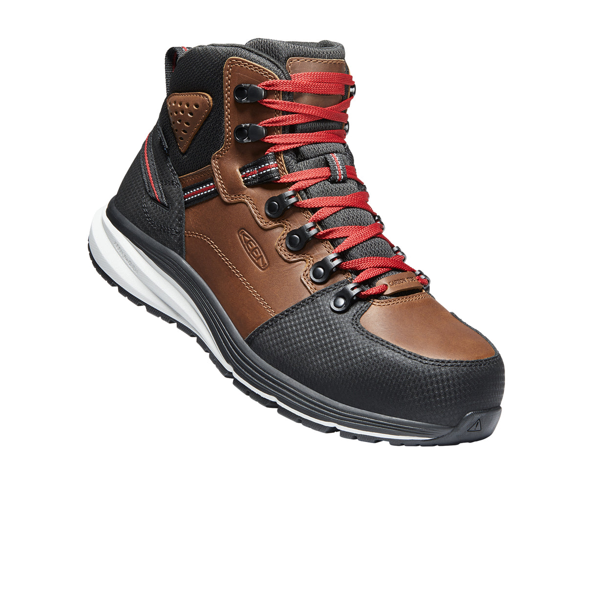 Keen Utility Red Hook Carbon Fiber Toe Mid Work Boot (Men) - Tobacco/Black Boots - Work - 6 Inch - The Heel Shoe Fitters