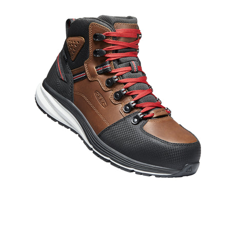 Keen Utility Red Hook Carbon Fiber Toe Mid Work Boot (Men) - Tobacco/Black Boots - Work - 6 Inch - The Heel Shoe Fitters