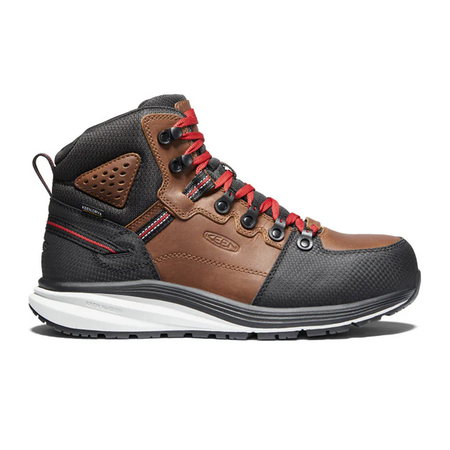 Keen Utility Red Hook Carbon Fiber Toe Mid Work Boot (Men) - Tobacco/Black Boots - Work - 6 Inch - The Heel Shoe Fitters