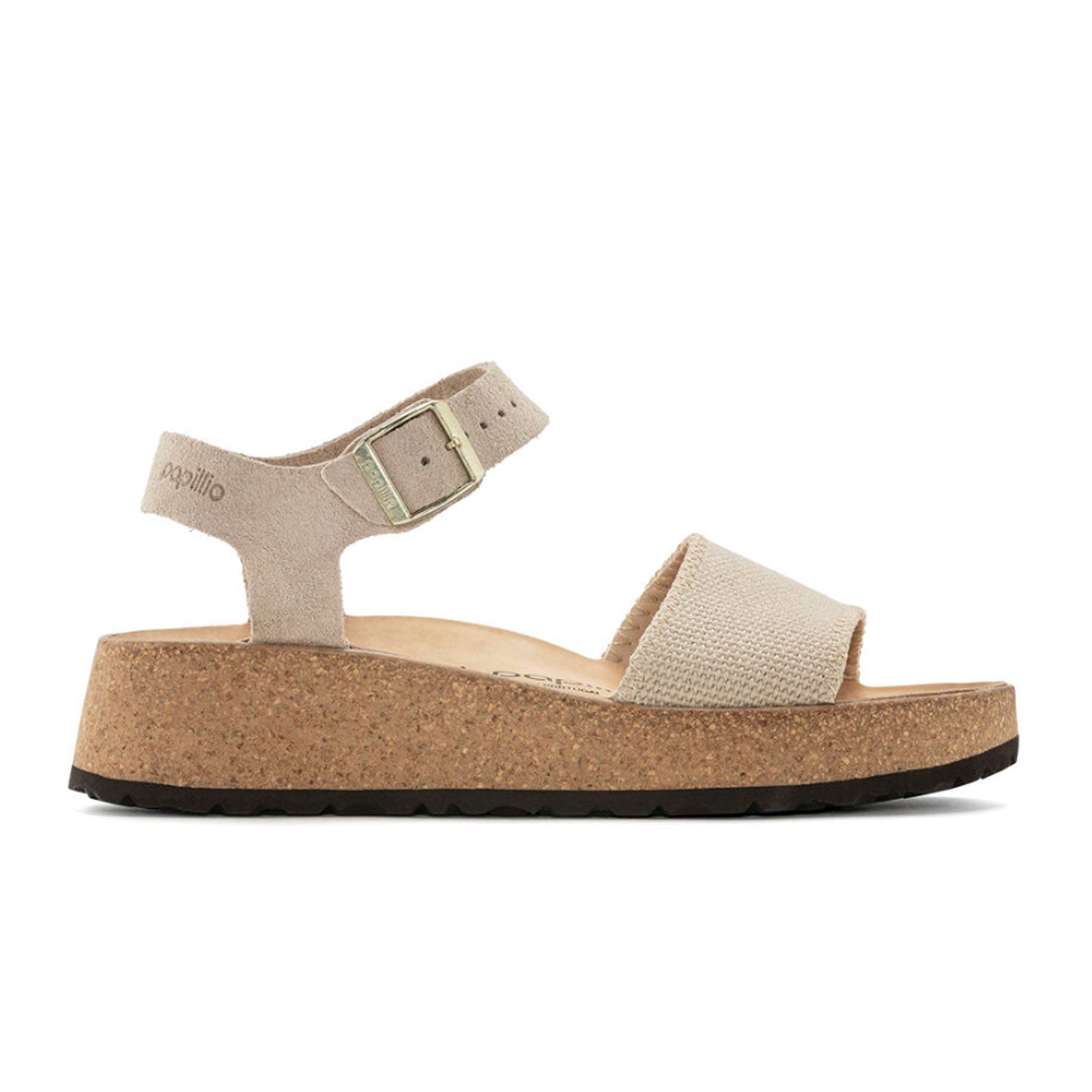 Birkenstock Glenda Narrow Wedge Sandal (Women) - Sandcastle Suede