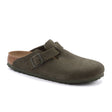 Birkenstock Boston Clog (Men) - Thyme Suede Dress-Casual - Clogs & Mules - The Heel Shoe Fitters
