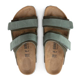 Birkenstock Uji Slide Sandal (Men) - Thyme Suede Sandals - Slide - The Heel Shoe Fitters