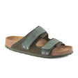 Birkenstock Uji Slide Sandal (Men) - Thyme Suede Sandals - Slide - The Heel Shoe Fitters