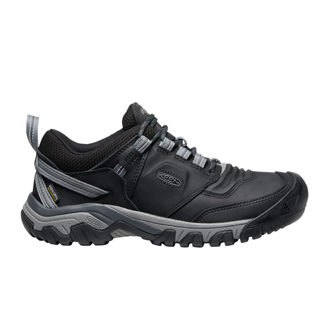 Keen Ridge Flex Waterproof Hiking Shoe (Men) - Black/Magnet Hiking - Low - The Heel Shoe Fitters