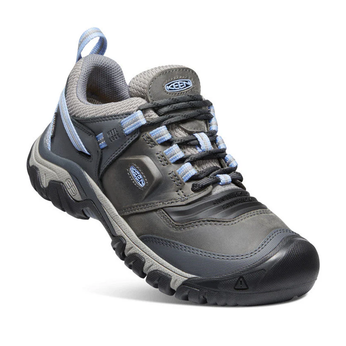 Keen Ridge Flex Waterproof Hiking Shoe (Women) - Steel Grey/Hydrangea Hiking - Low - The Heel Shoe Fitters