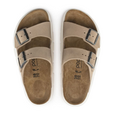 Birkenstock Arizona Chunky Slide Sandal (Women) - Warm Sand Suede Sandals - Slide - The Heel Shoe Fitters