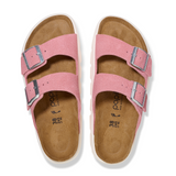 Birkenstock Arizona Chunky Slide Sandal (Women) - Candy Pink Suede Sandals - Slide - The Heel Shoe Fitters