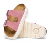 Birkenstock Arizona Chunky Slide Sandal (Women) - Candy Pink Suede Sandals - Slide - The Heel Shoe Fitters