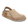 Birkenstock Lutry Slipper (Men) - Gray Taupe Suede Dress-Casual - Clogs & Mules - The Heel Shoe Fitters