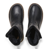 Birkenstock Uppsala Boot (Women) - Black Leather/Black Shearling Boots - Winter - Mid Boot - The Heel Shoe Fitters