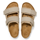 Birkenstock Uji Narrow Slide Sandal (Women) - Taupe Suede Sandals - Slide - The Heel Shoe Fitters