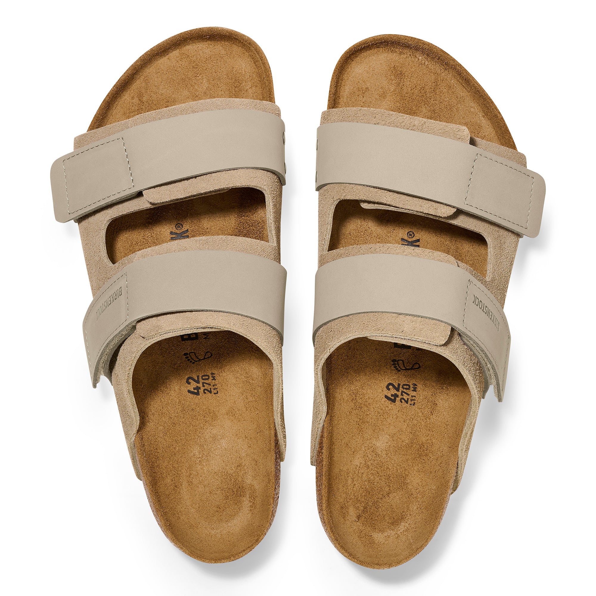 Birkenstock Uji Narrow Slide Sandal (Women) - Taupe Suede Sandals - Slide - The Heel Shoe Fitters