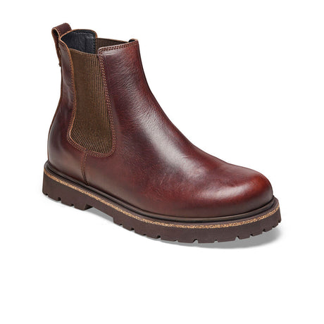 Birkenstock Highwood Deep Blue Chelsea Boot (Men) - Chocolate Leather Boots - Casual - Low - The Heel Shoe Fitters