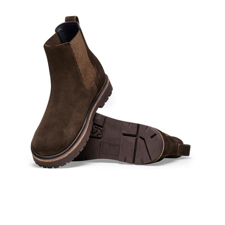 Birkenstock Highwood Deep Blue Chelsea Boot (Women) - Mocha Suede Boots - Casual - Mid - The Heel Shoe Fitters