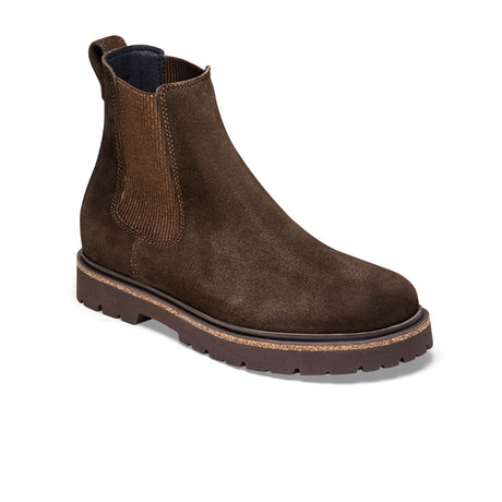 Birkenstock Highwood Deep Blue Chelsea Boot (Women) - Mocha Suede Boots - Casual - Mid - The Heel Shoe Fitters