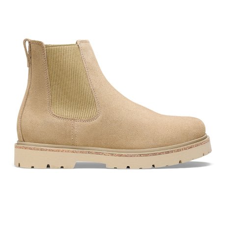 Birkenstock Highwood Deep Blue Chelsea Boot (Women) - Taupe Suede Boots - Casual - Mid - The Heel Shoe Fitters
