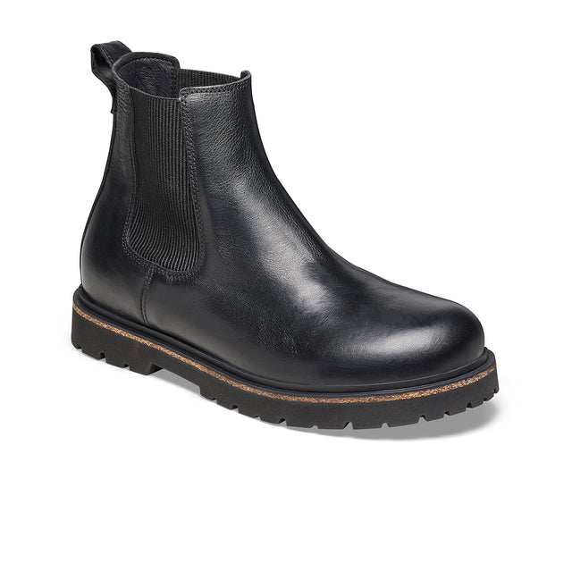 Birkenstock Highwood Deep Blue Chelsea Boot (Men) - Black Leather Boots - Casual - Low - The Heel Shoe Fitters