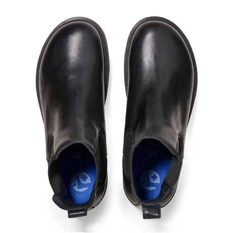 Birkenstock Highwood Deep Blue Chelsea Boot (Men) - Black Leather Boots - Casual - Low - The Heel Shoe Fitters