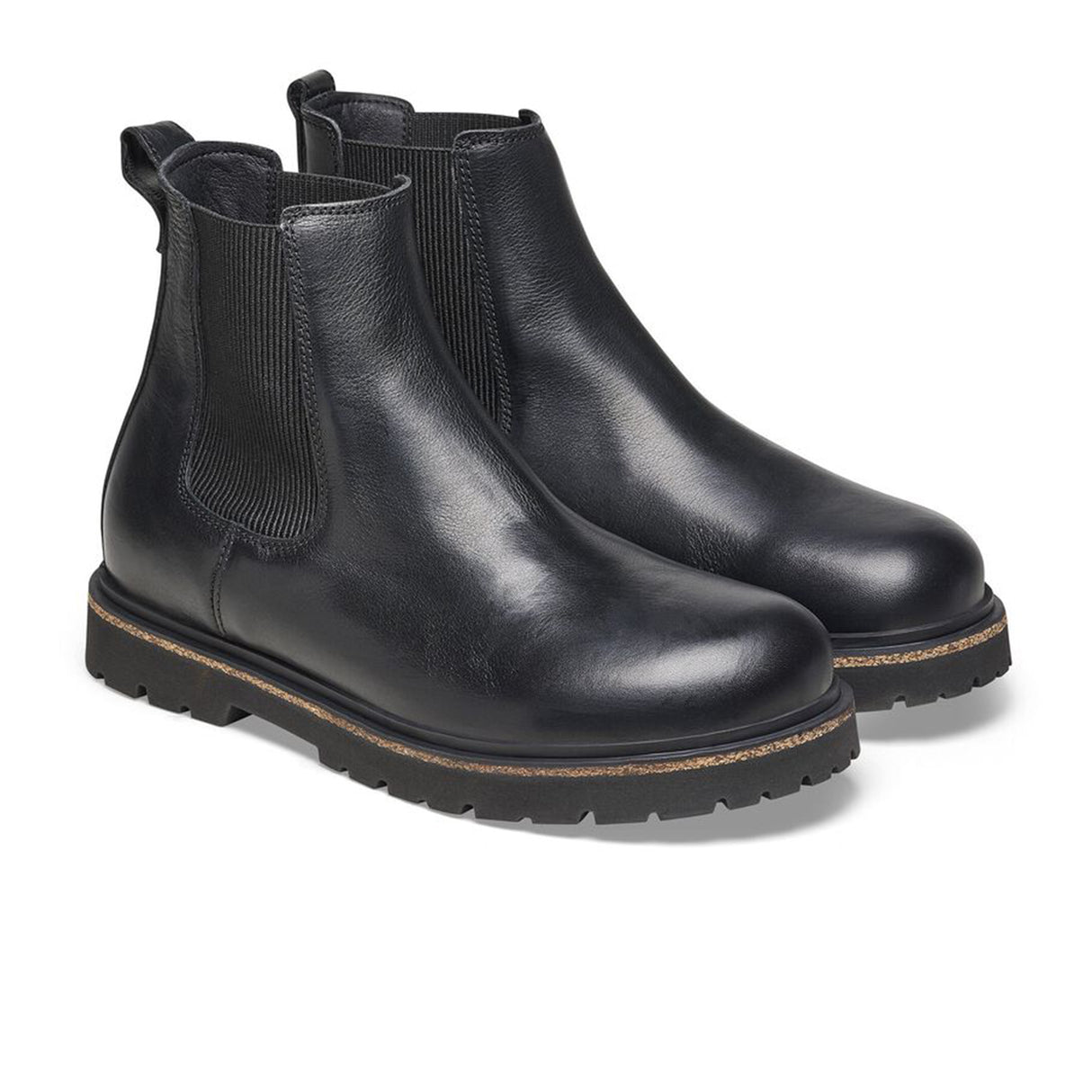 Birkenstock Highwood Deep Blue Chelsea Boot (Men) - Black Leather Boots - Casual - Low - The Heel Shoe Fitters