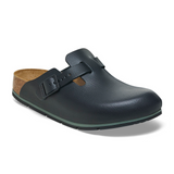 Birkenstock Boston Pro Clog (Men) - Black Leather Dress-Casual - Clogs & Mules - The Heel Shoe Fitters