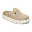 Birkenstock Boston Chunky Narrow Clog (Women) - Warm Sand Suede Dress-Casual - Clogs & Mules - The Heel Shoe Fitters