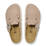 Birkenstock Boston Chunky Narrow Clog (Women) - Warm Sand Suede Dress-Casual - Clogs & Mules - The Heel Shoe Fitters
