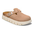 Birkenstock Boston Chunky Narrow Clog (Women) - Warm Sand Suede Dress-Casual - Clogs & Mules - The Heel Shoe Fitters