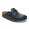 Birkenstock Boston Pro Narrow Clog (Women) - Black Leather Dress-Casual - Professional - The Heel Shoe Fitters