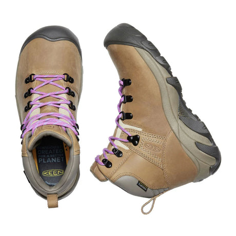 Keen Pyrenees Mid Hiking Boot (Women) - Safari/English Lavender Boots - Hiking - Mid - The Heel Shoe Fitters