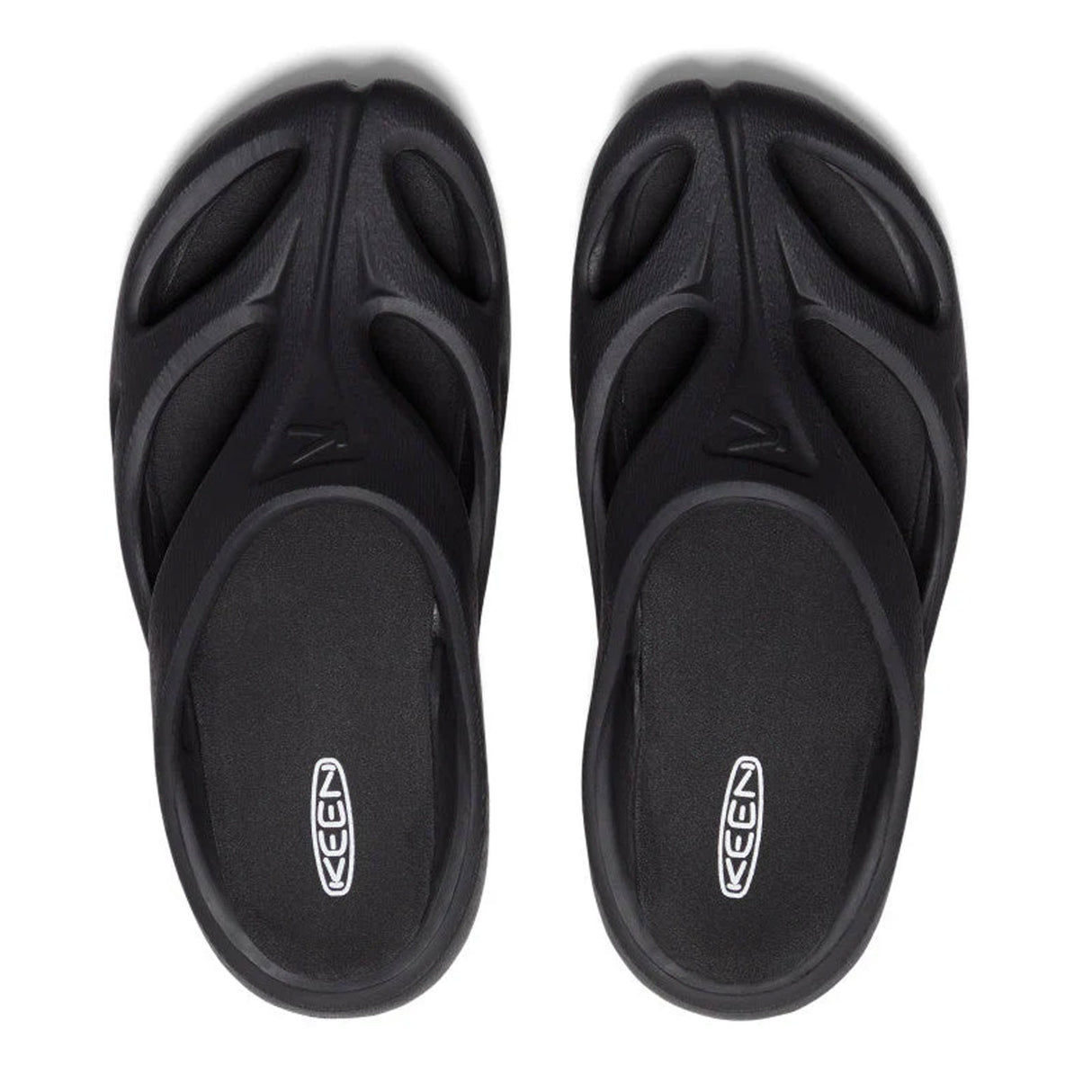 Keen Shanti Slide (Women) - Black/Dawn Blue Sandal - Slide - The Heel Shoe Fitters
