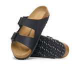 Birkenstock Arizona Slide Sandal (Men) - Saffiano Black Birko-Flor Sandals - Slide - The Heel Shoe Fitters