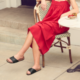 Birkenstock Catalina Narrow Slide Sandal (Women) - Black Birko-Flor Sandal - Slide - The Heel Shoe Fitters