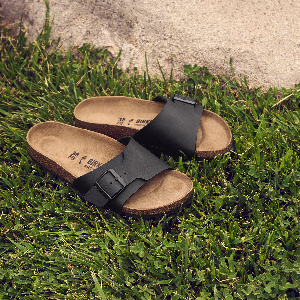 Birkenstock Catalina Narrow Slide Sandal (Women) - Black Birko-Flor Sandal - Slide - The Heel Shoe Fitters