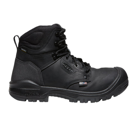 Keen Utility Independence 6" Waterproof Soft Toe Work Boot (Men) - Black/Black Boots - Work - 6 Inch - The Heel Shoe Fitters