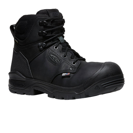 Keen Utility Independence 6" Waterproof Soft Toe Work Boot (Men) - Black/Black Boots - Work - 6 Inch - The Heel Shoe Fitters