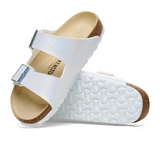 Birkenstock Arizona Sandal (Women) - Embossed Lizard White Birko-Flor Sandals - Slide - The Heel Shoe Fitters