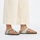 Birkenstock Gizeh Sandal (Women) - Graceful Surf Green Birko-Flor Sandals - Thong - The Heel Shoe Fitters