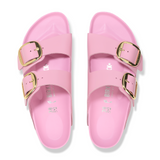 Birkenstock Arizona Big Buckle Sandal (Women) - High Shine Fondant Pink Leather Sandals - Slide - The Heel Shoe Fitters