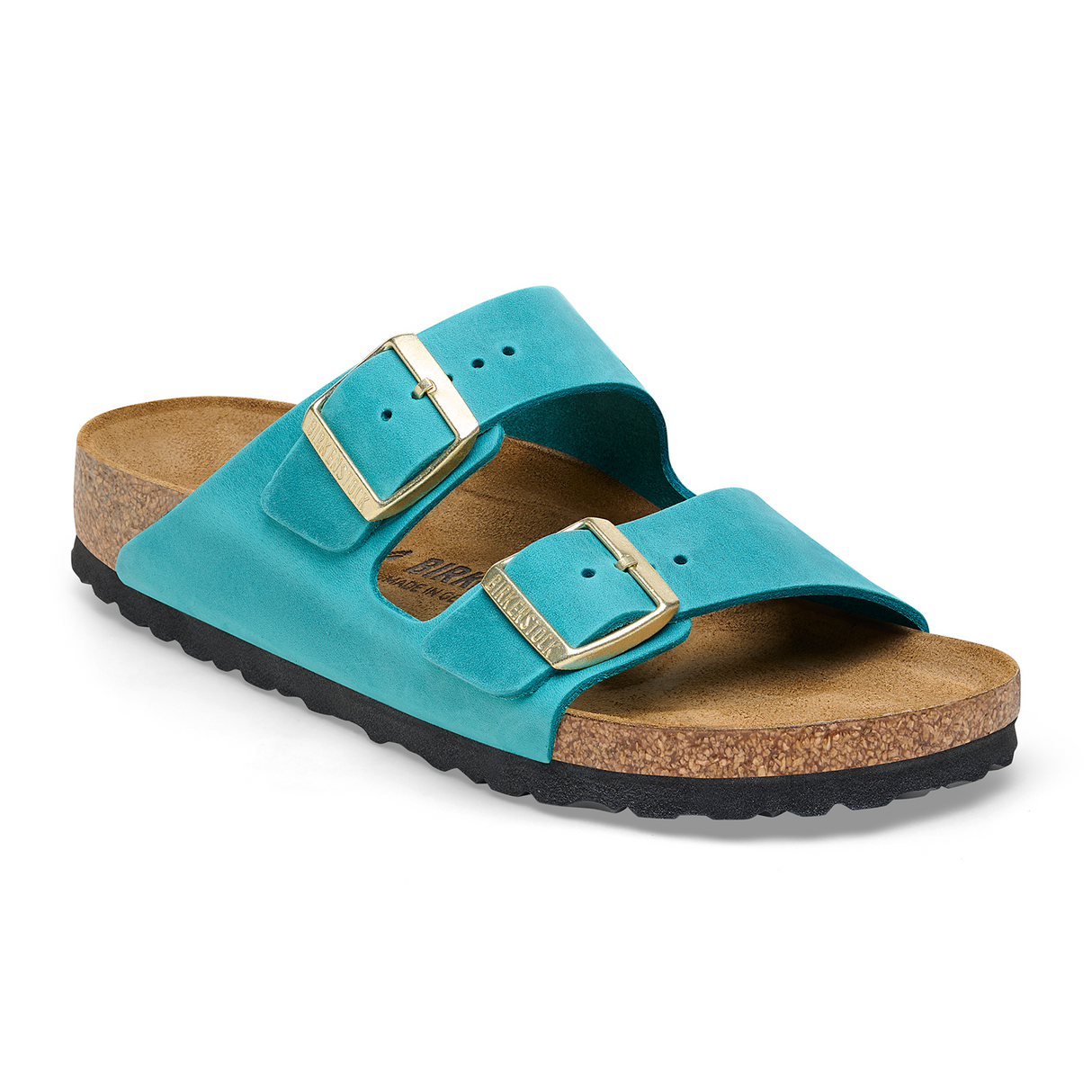 Birkenstock Arizona Slide Sandal (Women) - Biscay Bay Oiled Leather Sandals - Slide - The Heel Shoe Fitters