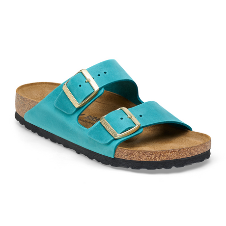 Birkenstock Arizona Narrow Slide Sandal (Women) - Biscay Bay Oiled Leather Sandals - Slide - The Heel Shoe Fitters