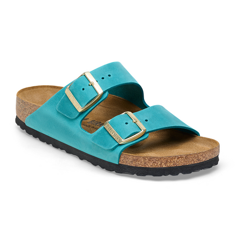 Birkenstock Arizona Slide Sandal (Women) - Biscay Bay Oiled Leather Sandals - Slide - The Heel Shoe Fitters