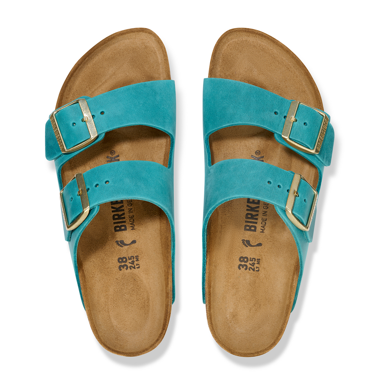 Birkenstock Arizona Slide Sandal (Women) - Biscay Bay Oiled Leather Sandals - Slide - The Heel Shoe Fitters