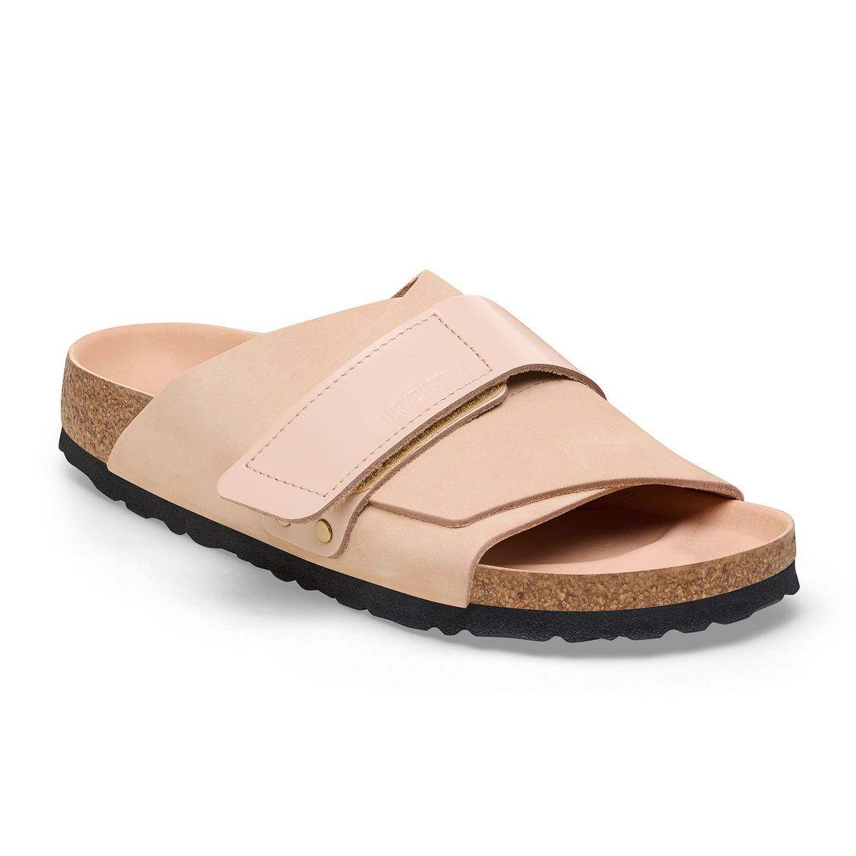 Birkenstock Kyoto Hex Slide Sandal (Women) - High Shine New Beige Nubuck Sandals - Slide - The Heel Shoe Fitters