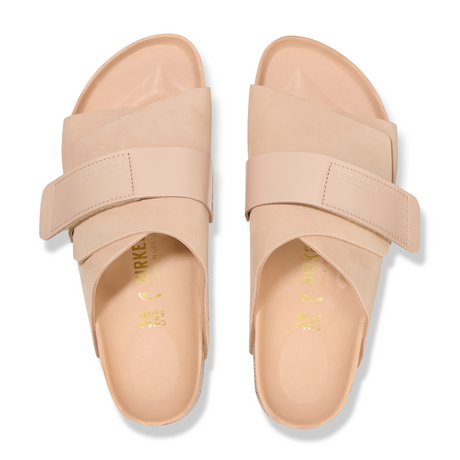 Birkenstock Kyoto Hex (Women) - High Shine New Beige Sandals - Slide - The Heel Shoe Fitters